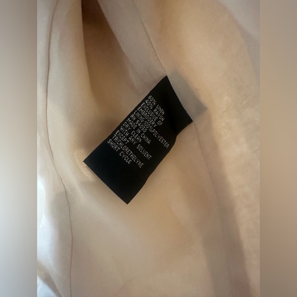 Kasper Beige Jacket with White Embroidery - Picture 4 of 7